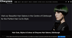 Desktop Screenshot of cheyneshairdressing.com